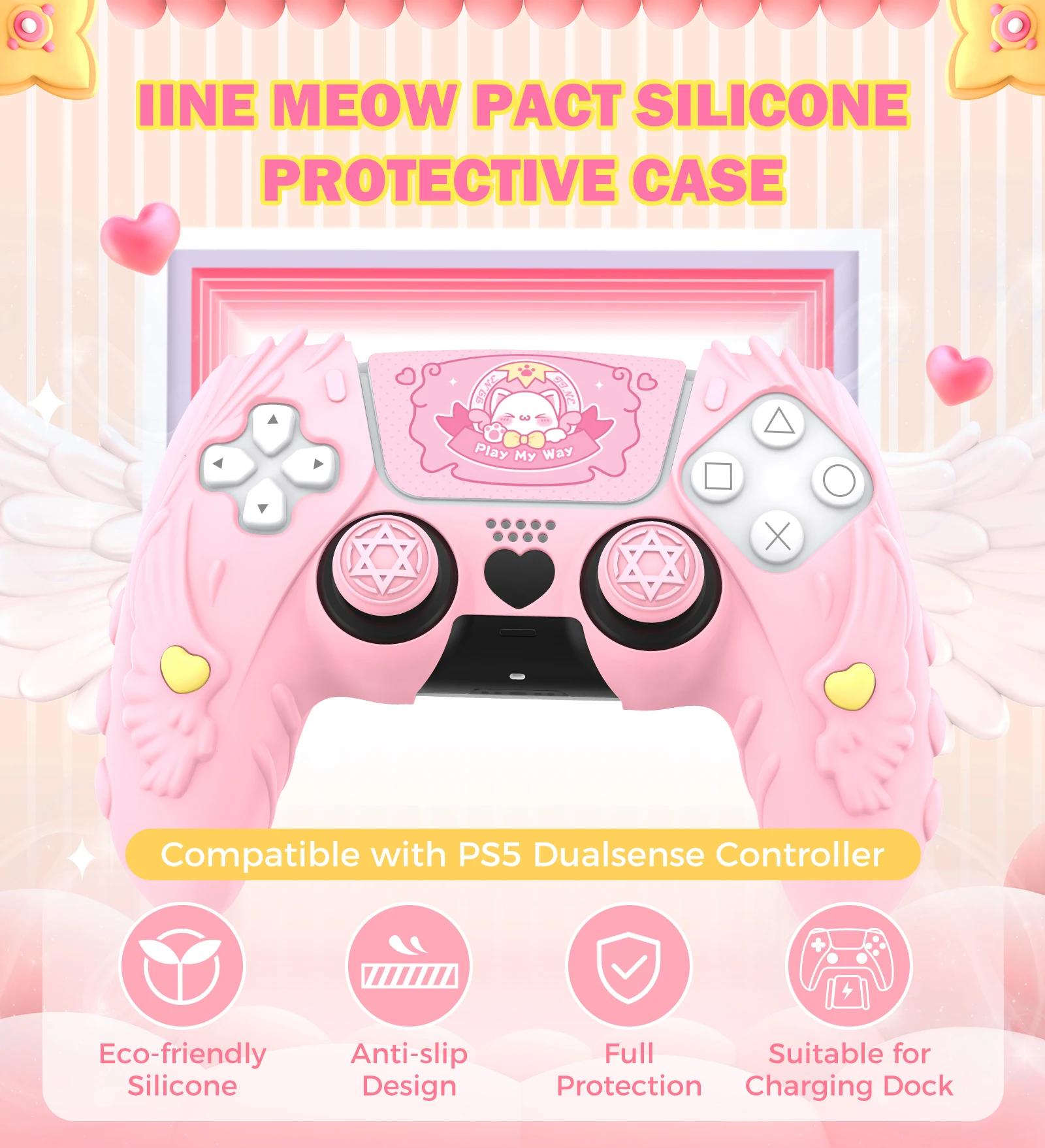 Housse de protection pour manette PS5