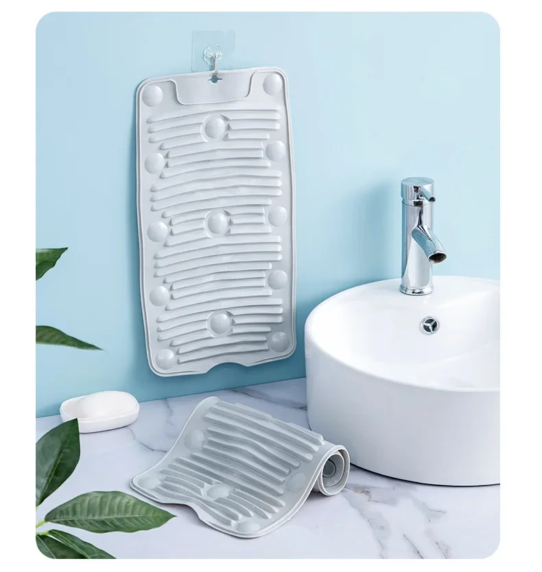 Laundry Board Foldable Small Soft Silicone Anti Slip Rubber Thickened