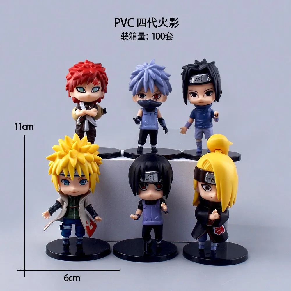 Naruto Shippuden Team 7 Anime Figure Collectible Desktop Decoration Toy