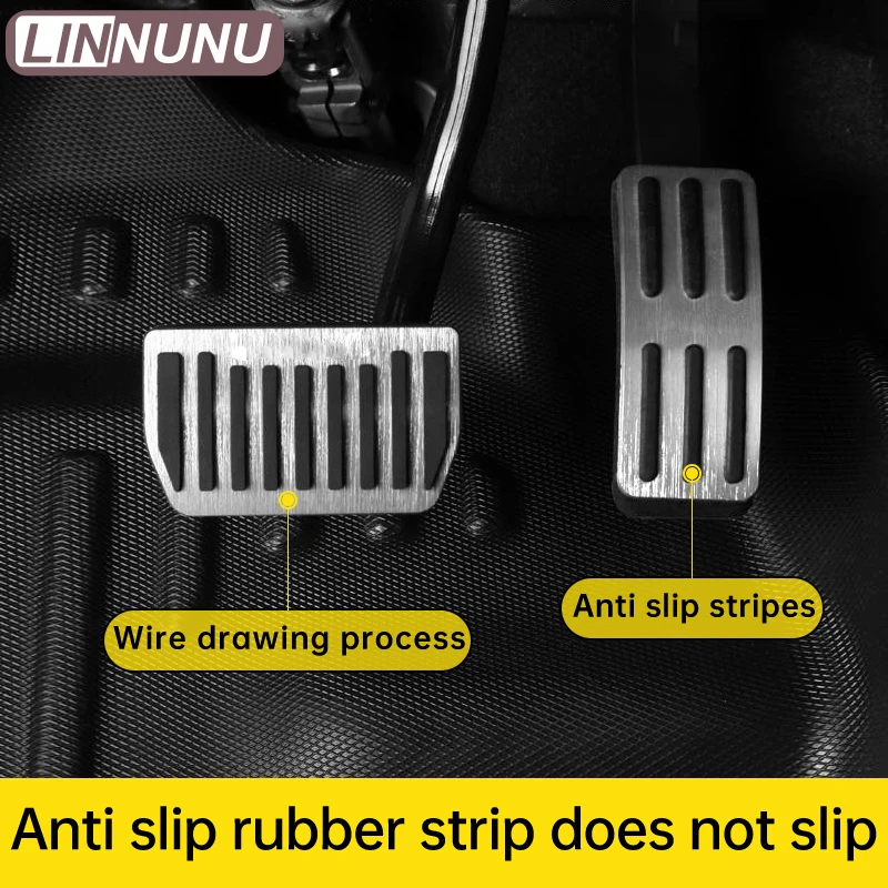 LINNUNU Auto Pedals Cover Aluminum alloy Foot Pedal fit for Lynk&Co 01 Car Gas Accelerator Fuel Brake Pedal Pad Accessories
