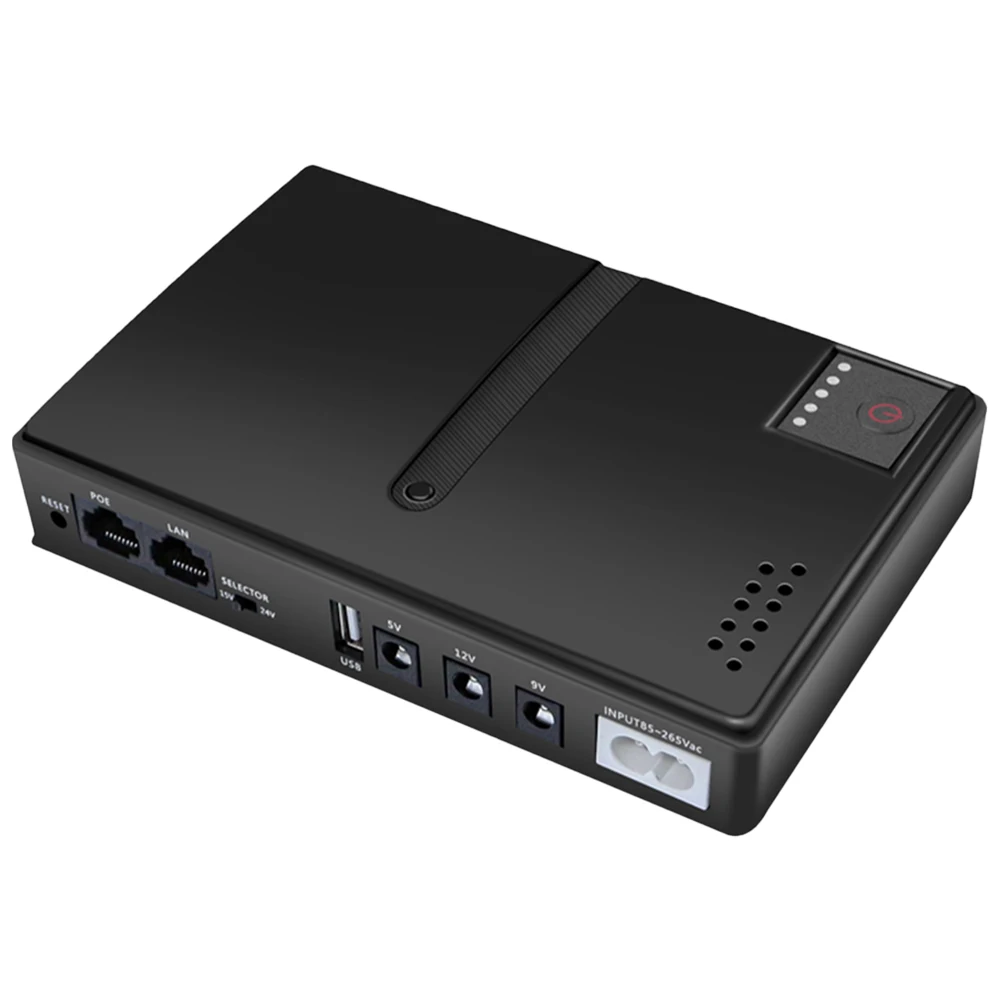 DC1036P DC UPS 라우터 광케이블 UPS 5V 9V 12V 36W 10400mAh DC 전원 어댑터 백업 전원 공급 장치 (라우터, 스위치, 휴대폰용)