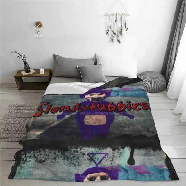 Slendytubbies-Design 1 Blanket Soft Warm Travel Portable Blanket  Tellytubbies Slendytubbies Slenderman Horror Game Tinky Winky - AliExpress