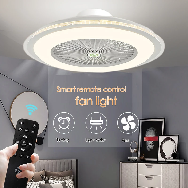 

Electric Ceiling Fan With Lighting Room Decor Cooling Remote Control Lamp All In One Smart Fans Bedroom For Home Free Shipping