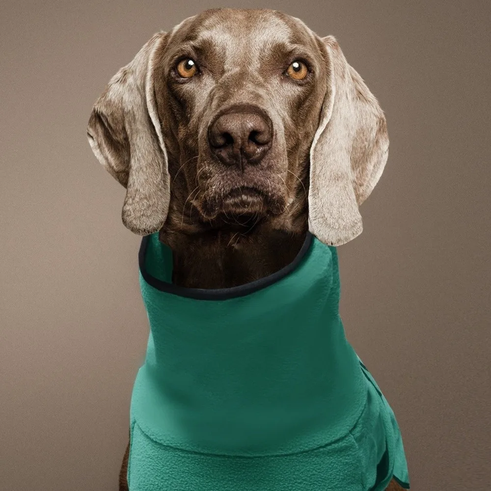 Dog Hoodie Warm Winter Dog Clothes Thickened High-Neck Dog Anxiety Vest Soft Windproof Dog Thermal Clothing Cold Weather