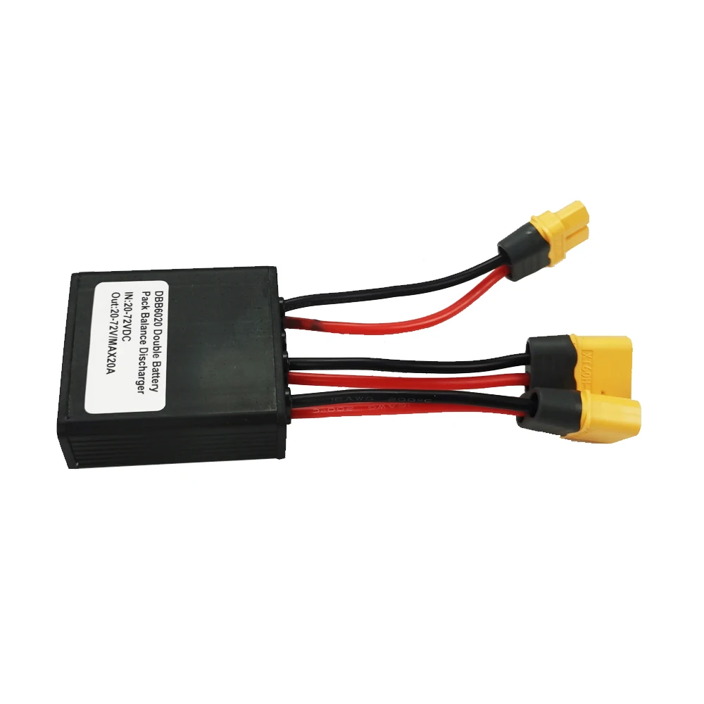 Electric Bike Lithium Battery Pack Double Battery pack Discharge Converter For Ebike 30A Dual Battery Pack Switch Balance discharger 24-72VDC