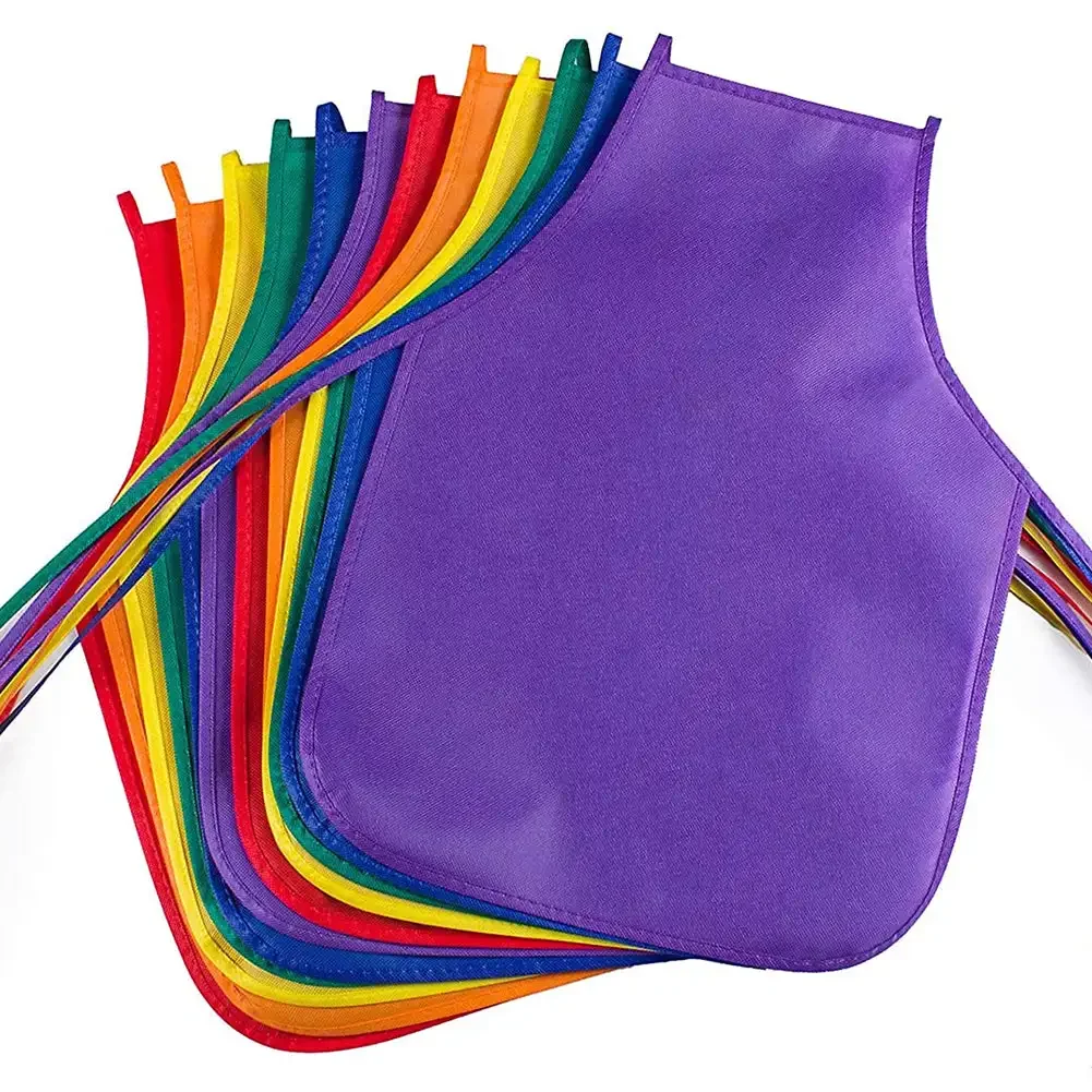 1pcs Kids Apron Colorful Non-Woven Fabric