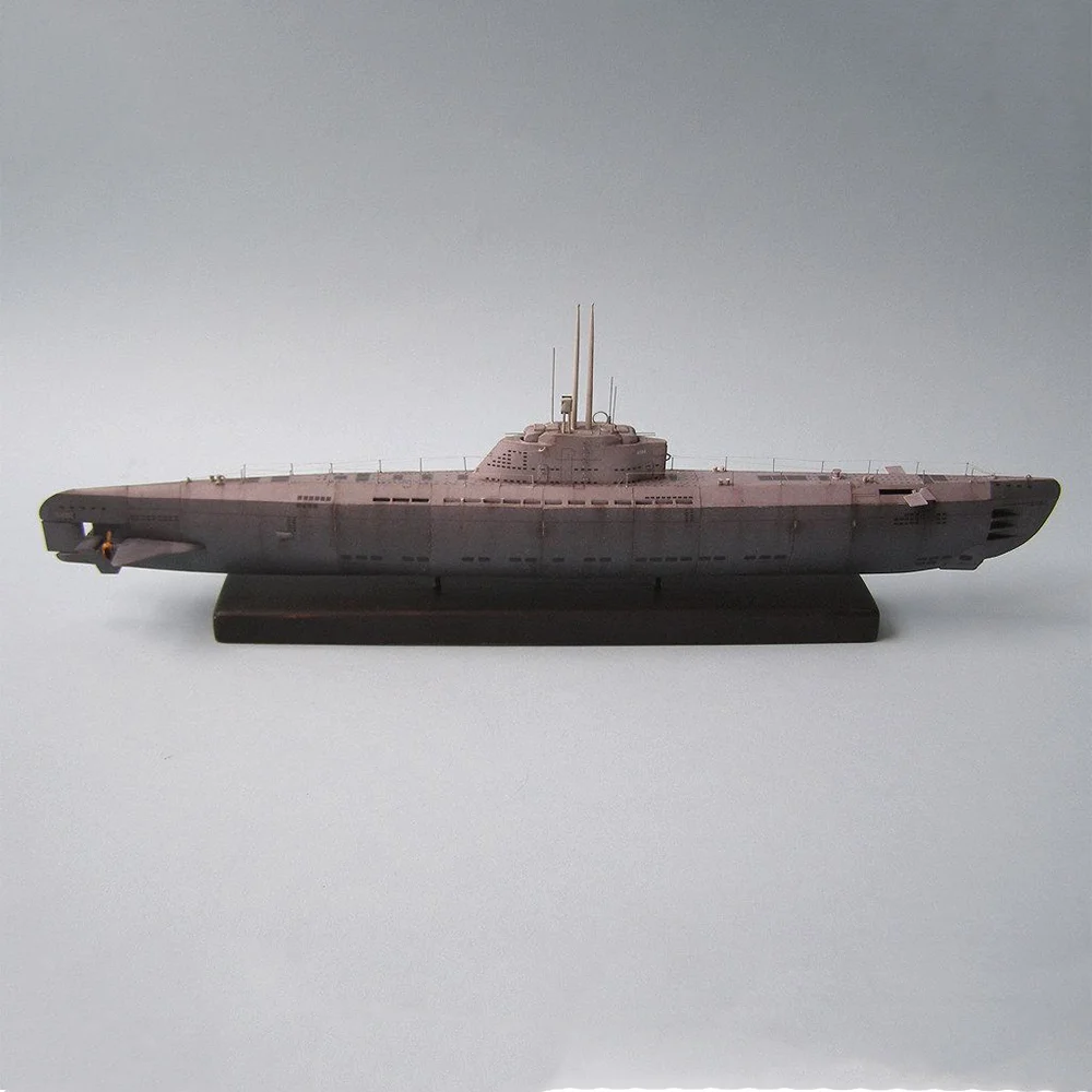 1:200 Paper Model U-2536 U-Boot Type XXI Submarine Model Paper Handmade Jigsaw Puzzle Toy