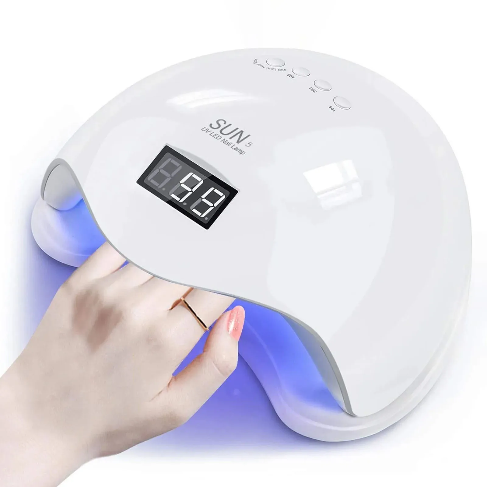 LINMANDA SUN5 Nail UV LED Lamp Nails Dryer Gel Nail Polish With 4 Timers Automatic Sensor LCD Display Professional Nail Lamp 6