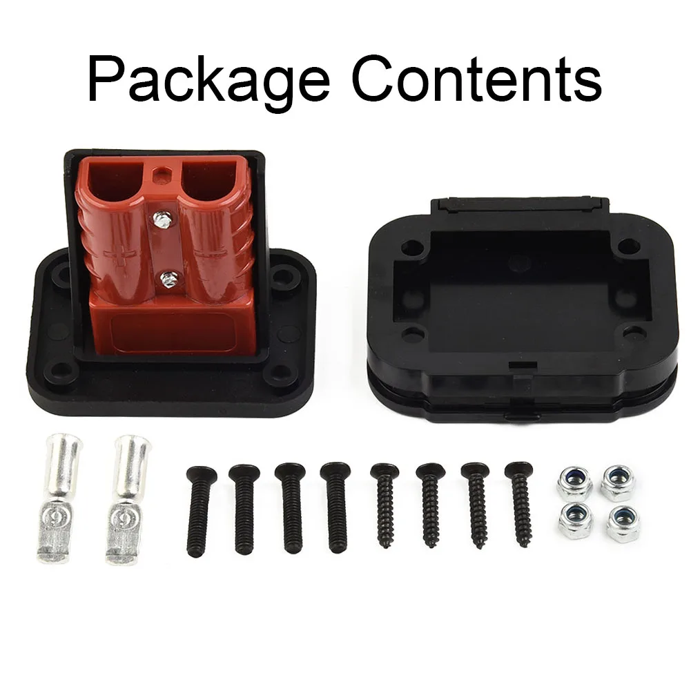Twin Dual Flush Mount 50 Amp For Anderson Plug Mounting Bracket Caravan Trailer Truck For Anderson Connection Plug Connector 1pc