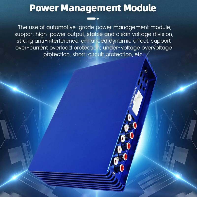 4*90w Car DSP Amplifier Power Processor Lossless Speaker Plug and Play BT Music 4 In 6 Out Android Audio Modification Component