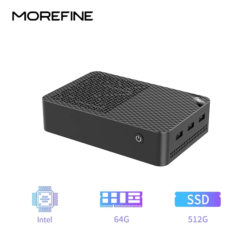 MOREFINE M10S Mini pc N150 (up to 3.6GHz)12GB DDR5 RAM 16TB M.2