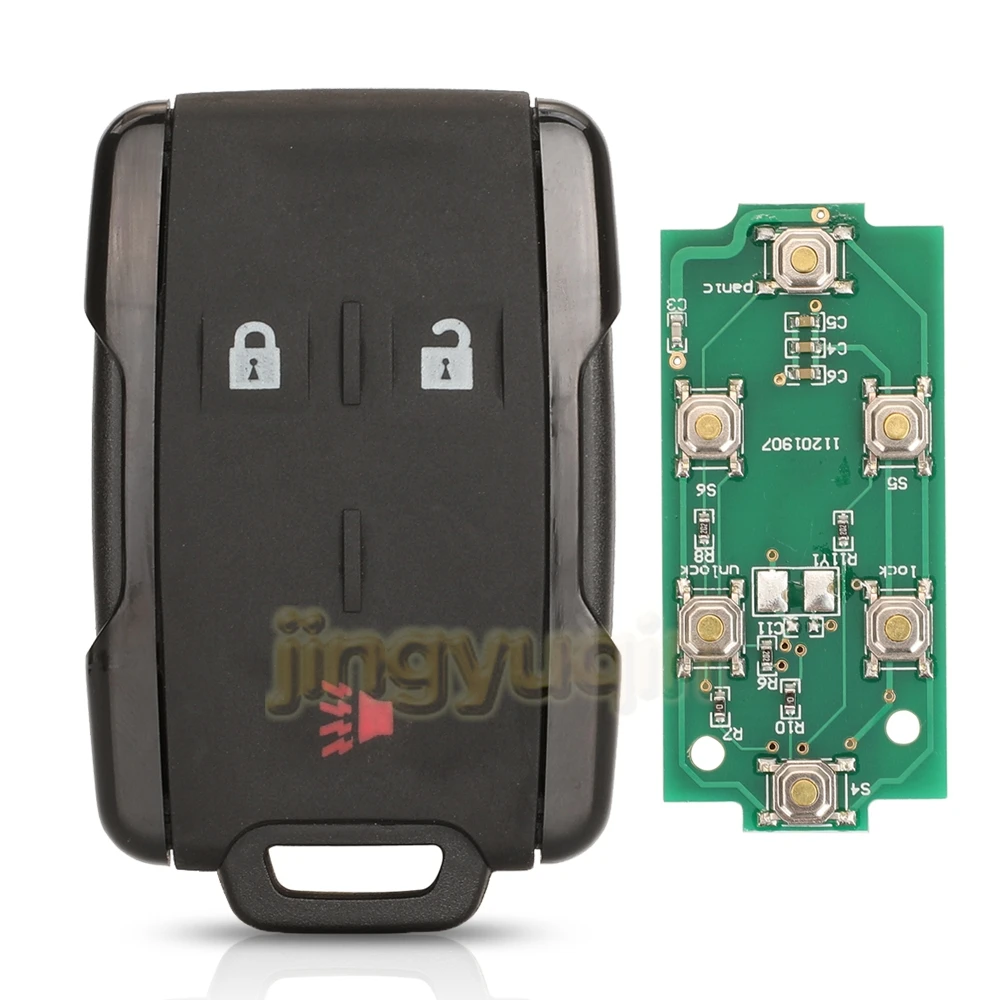 Remote Full Car Key Fob 315/433MHZ Jingyuqin For Chevrolet Colorado Silverado Suburban Tahoe GMC Canyon Sierra Yukon 2014 -