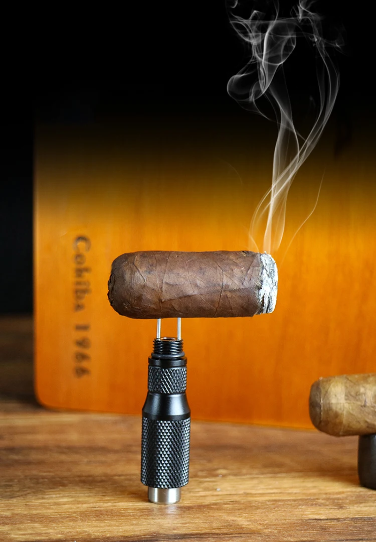 Cigar Draw Enhancer Tool Smoker Portable Dredge Drilled Cigar Punch