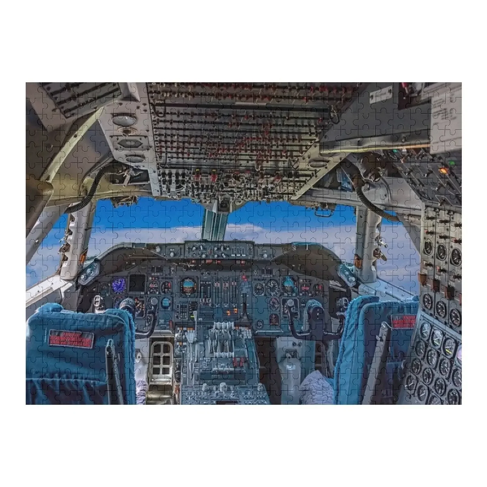 

747 Cockpit Jigsaw Puzzle Custom Child Gift Custom Child Custom Name Wood Puzzle