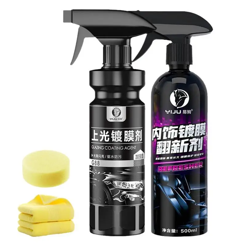 

Car Coating Spray Paint Correction Kit Anti Fog Windshield auto Glass Coating Agent vehicle Wax Polish Spray Waterless Wash