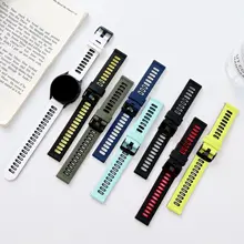 

20mm 22mm Band for Samsung Galaxy Watch 4/Classic/46mm/42mm/active 2 Gear s3/S2 silicone bracelet Huawei GT/2/GT2/3 Pro strap