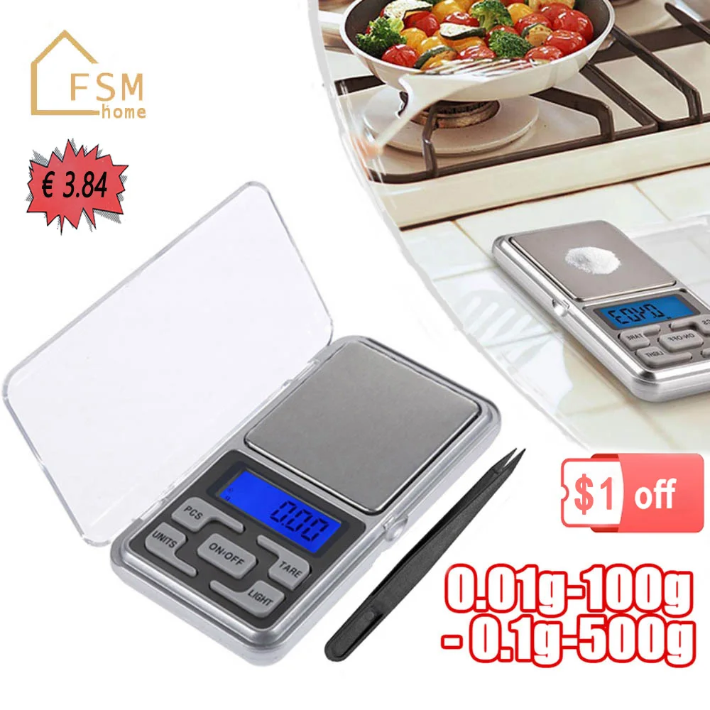 Kitchen Mini Electronic Scales High Precision Pocket Digital Scale For