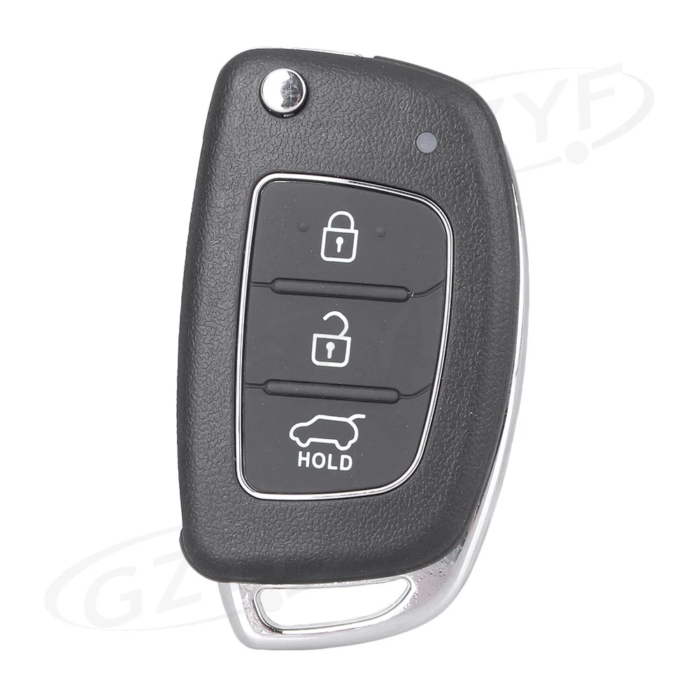 Car 3 Buttons Golding Key Shell Remote Case For Hyundai Santa Fe ix45 2013-2014