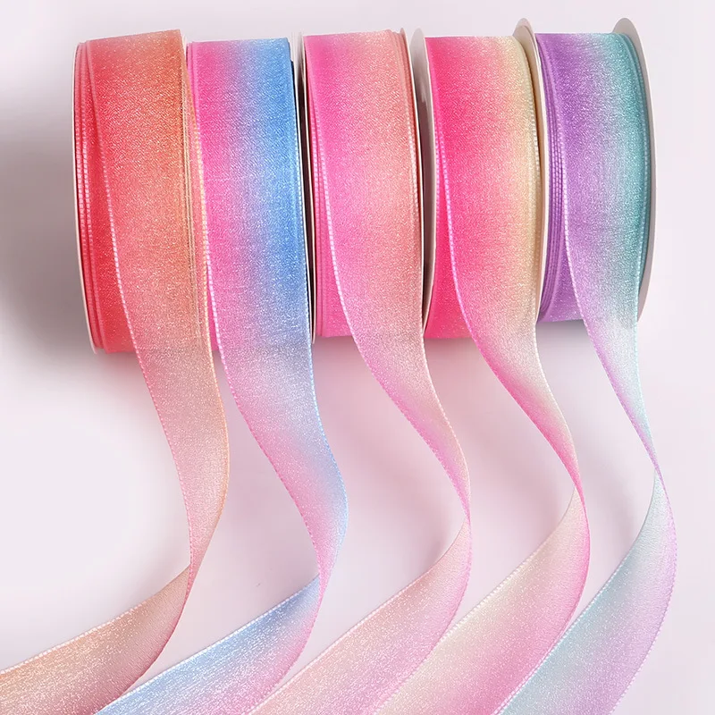 5-Yards-25mm-38mm-Rainbow-Gradient-Flower-Bouquet-Gift-Festival ...