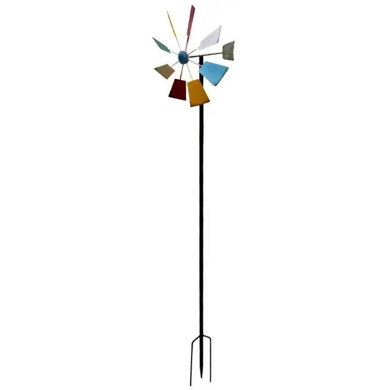 

Outdoor Windmill Kinetic Wind Spinners With Garden Stake Outdoor Art Colourful Windmill For Yard Patio Outdoor Decoration