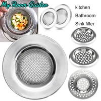1PCS Kitchen Sink Filter Stainless Steel Mesh Sink Strainer Filter Bathroom Sink Strainer Drain Hole Filter Trap Waste Screen 1