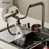 New Pull Out Waterfall Kitchen Sink Water Tap Kitchen Sink Multifunction Waterfall Kitchen Faucets Novel Kitchen Accessorie 6