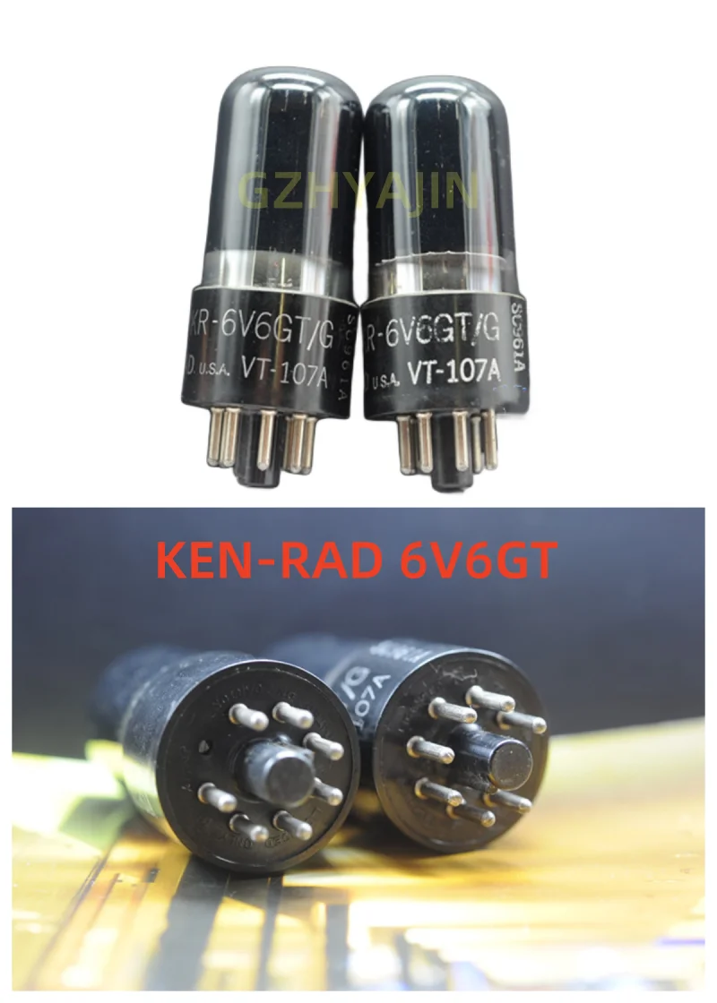 

New KEN-RAD 6V6GT/VT107 Direct Generation 6P6P/6n6c/6V6G Early Inkjet Square Ring Electronic Tube