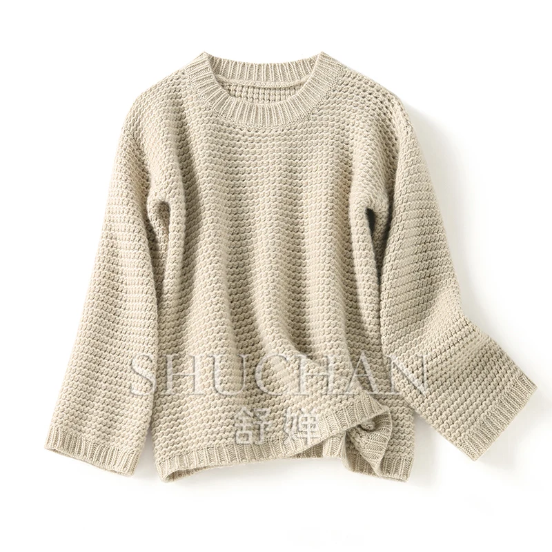 

thick pure cashmere sweater women 2023 new winter warm 500g long sleeve top design fashion winter clothes women Luxury