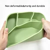 Silicone Lunch Box Food Grade Crisper Microwave Special Heating Lunch Box Freezer and Oven Safe Lunch Snack and Food Container 3