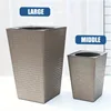Plastic Brick Pattern Flowerpot Creative Shape Garden Flower Pot for Garden Courtyard Indoor Large Flower Pot Garden Supplies 3