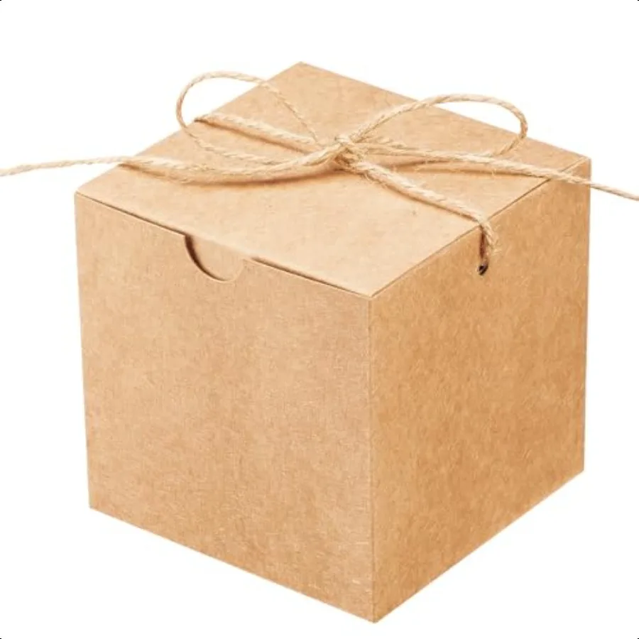 10 Pack Brown Small Kraft Gift Boxes