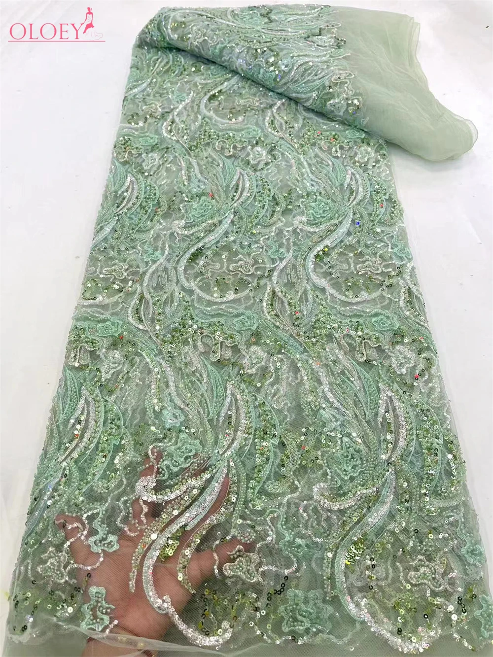 

Модная элегантная французская вышивка, кружевная ткань из бисера, африканская нигерийская ткань с блестками для свадебного платья