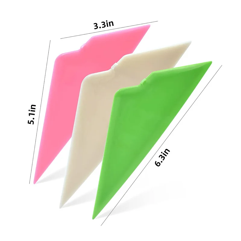 3 Hardness Car Corner Triangle Squeegee Window Tint Kit Plastic Card Scraper Tight Spaces Wrap Vinyl Curves Slot Tint Tool