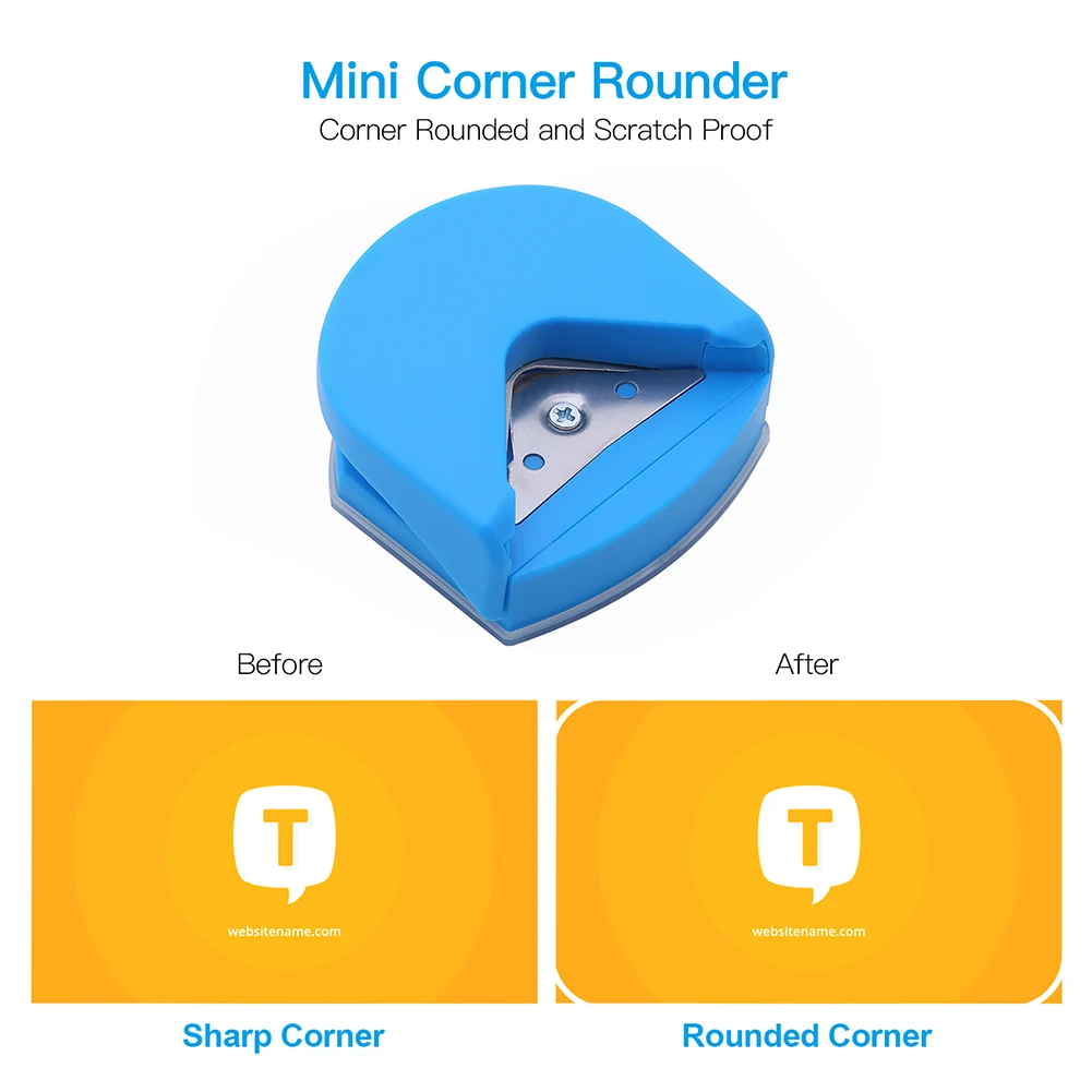 1/2/3Pcs Mini Corner Rounder R4 Corner Punch Portable Paper