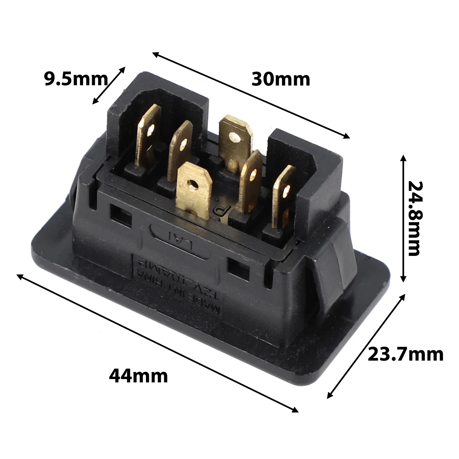 

Glass Lifter Switch 20A 6 Pins Black High Quality Practical Universal Switch Lamp Vehicle Car Glass Lifter Switch