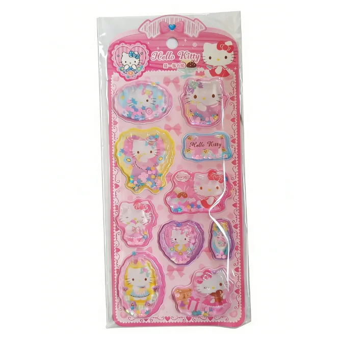 귀여운 애니메이션 카와이 산리오 3D 쉐이크 스티커 DIY 노트북 앨범 일기 핸드북 장식 학교 학생 문구 어린이 장난감