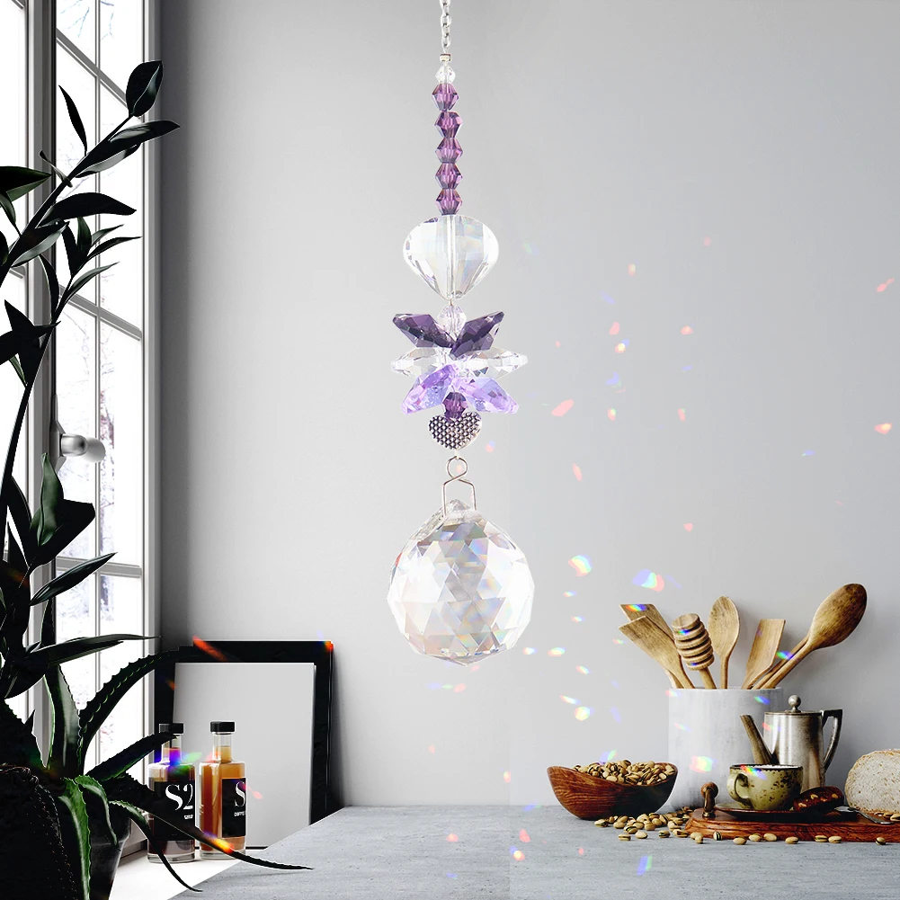 Crystal Pendant Window Curtains Lightcatchers Pendants Light Catching Drop Ornament Home Garden Balcony Decoration crystal pendant