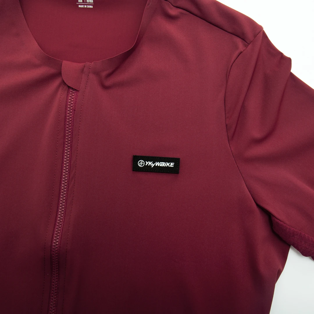 YKYWBIKE Cycling Jersey Long Sleeve Seamless Process Top Quality YKK zipper New Coldback Fabric UPF 50+ Asian Size Jersey 3