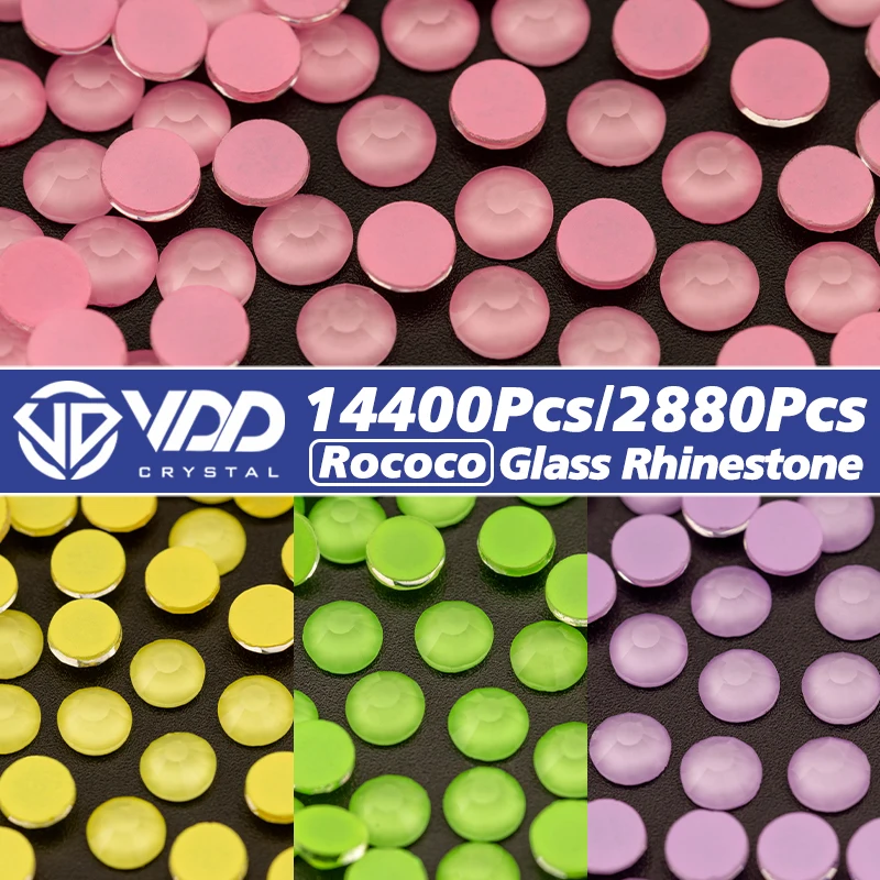 

VDD 14400 шт./2880 шт. Φ Rococo-цветное стекло, искусство ногтей