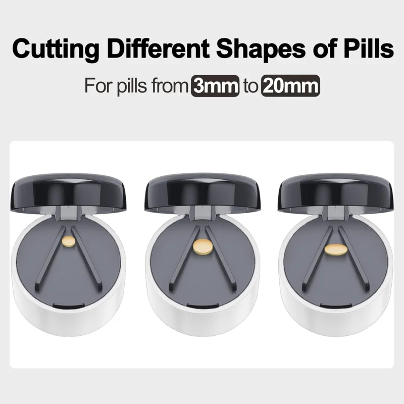 3-in-1 Multifunctional Pill Organizer and Crusher with Integrated Dispenser