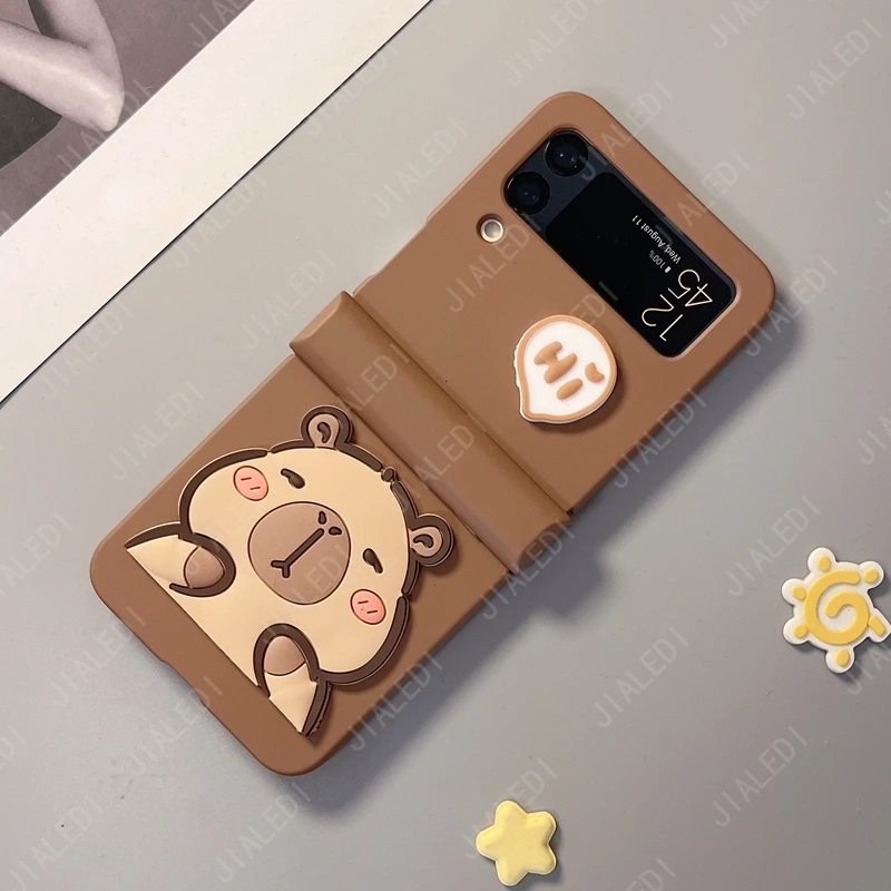 Capybara Cartoon Hinge Phone Case