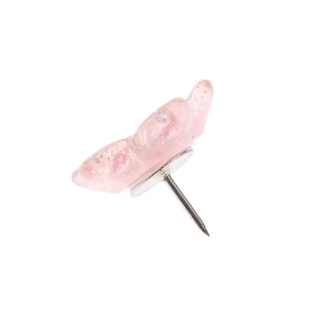 Pink Cherry Blossoms Push Pins, Plastics 1.95cm Handmade Pink Resin Cherry Blossoms Push Pin Decorative Thumbtacks