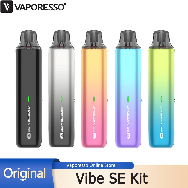 Original Vaporesso Vibe SE Kit Electronic Cigarette Vape 1100mAh Battery with 4.5ml Empty Pod Cartridge 0.8ohm MTL Vaporizer pod system