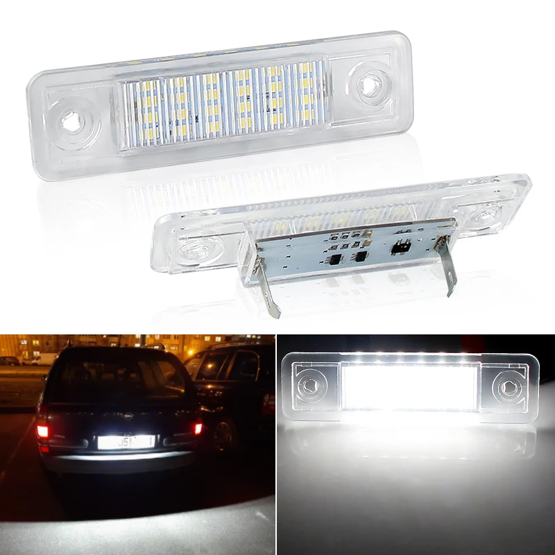 2Pcs Led Number License Plate Light For Vauxhall For Opel For Corsa B Astra F G For Vectra B Tigra Zafira A