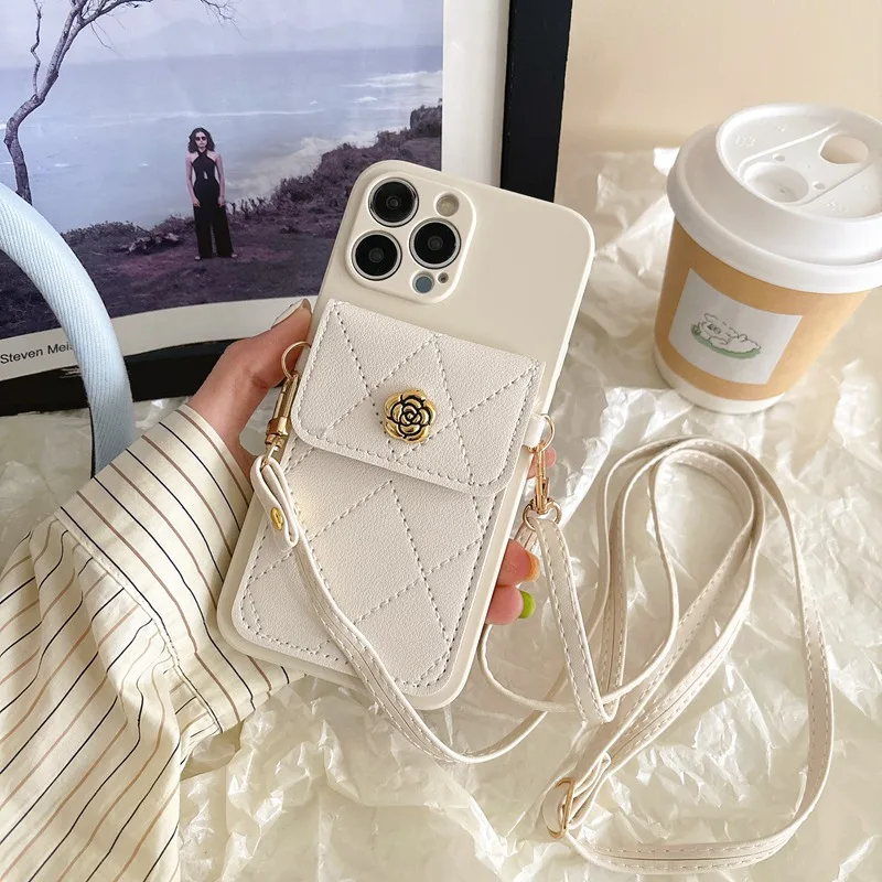 Crossbody شريط حول ياقة الملابس الحبل قضية الهاتف...