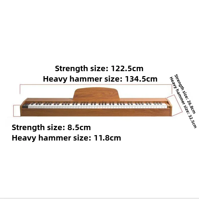 88-key Electronic Organ Midi Professional Piano Adult Musical Keyboard Beginner Portable Footswitch Bluetooth Musical Instrument