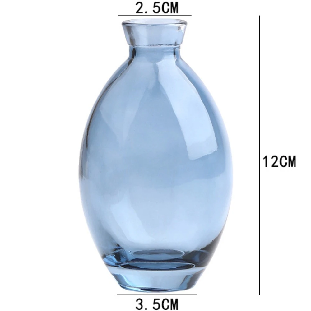 Elegant Transparent Glass Flower Vase