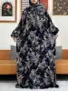 110671-e5d6ee.jpg 2025 coton musulman dame Abayas Ramadan vêtement de prière dubaï turquie moyen-orient Femme Robe ample Robe africaine Turban Joint