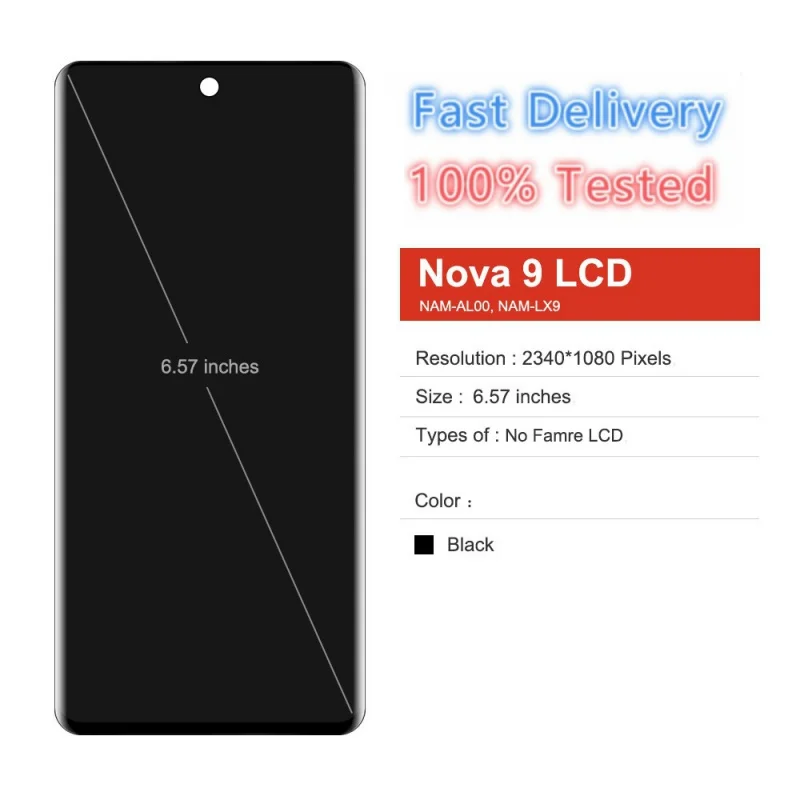 

6.57'' Original Screen For Huawei Honor 50 LCD Display Touch Screen Digitizer Assembly For Honor 50 NTH-AN00 NTH-NX9 LCD Display