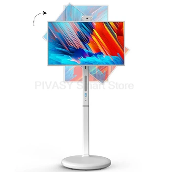 Mobile 27 pollici Alimentazione a batteria Android 13 Smart TV Girevole Touch Screen Tablet mobile Portatile Wireless Casting Tiktok Video 1